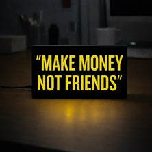 Gişe Arts Masa Lambası - Make Money Not Friends Adaptörlü Dekoratif & Hediyelik Lamba 2