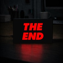 Gişe Arts Masa Lambası - The End Adaptörlü Dekoratif & Hediyelik Lamba 2