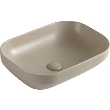 Lena EY-4740MK Mat Cappucino Tezgah Üstü Lavabo