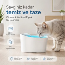 PratikBir Otomatik Uyarılı Kedi Köpek Su Kabı