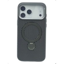 Fulltech Iphone 17 Pro Karbon Standlı Kılıf