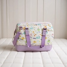 Milk&moo Anne Bebek Çantası Suya Dayanıklı Polyester Malzeme ile 42 cm Kapasite Mor Renk