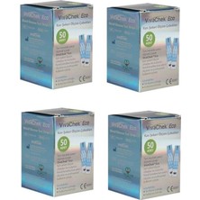 Vivachek Eco 200 Adet Şeker Ölçüm Çubuğu 50li 4 Kutu Profesyonel Kalite Medikal Standartlara Uygun