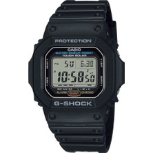 Casio G-5600UE-1DR G-Shock Erkek Kol Saati Siyah Silikon Kordon 20 ATM Suya Dayanıklı Fonksiyonlar