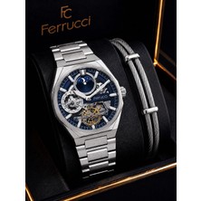 Ferrucci Otomatik ve Kurmalı Güneş ve Mehtap Kadranlı 2 Yıl Garantili Erkek Kol Saati BFC.M3558.S2