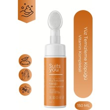 Vitamin Kompleksli Soft Yüz Temizleme Köpüğü 150 ml | Silikon Başlıklı | Vitamin (B5-B7-B3-C)
