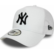 New Era Unisex Beyaz Trucker Şapka New York Yankees Standart Beden ile Rahat Kullanım