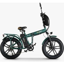 Skyjet Katlanabilir Elektrikli Bisiklet Nitro Pro 250 W Yeşil Disk Frenli Güçlü Motor