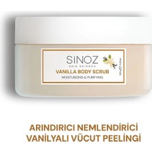 Sinoz Body Scrub Besleyici Arındırıcı Nemlendirici Vanilyalı Vücut Peelingi 300 gr
