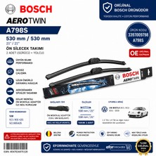 Bosch Orijinal 3397009798 5C1955425 Aerotwin A798S Silecek Takımı 530/530 mm