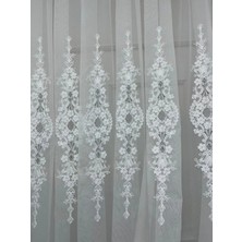 Nivemes Home Nivemeshome Selen 2895 Gümüş 1/3 Pileli Tül Perde Apm