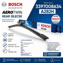 Bosch Orijinal 3397008634 1678205003 Aerotwin Arka Cam Sileceği 280 mm Volkswagen Golf Polo Uyumlu