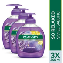 Palmolive Aroma Sensations So Relaxed Sıvı El Sabunu 3 x 300 ml Ylang Ylang ve İris Özleri ile Zenginleştirilmiş
