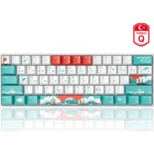 Magegee STAR61 Waves %60 Hot-Swap Mekanik Beyaz Gaming Klavye