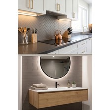 Karo Metro 5X30 Black Matte Mutfak Tezgah Arası ve Banyo Fayansı