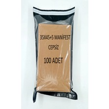 CAC Plastik 35X45+5 100 Adet Cepsiz Manifesto Kargo Poşeti