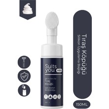 Suits You Cosmetics Suits You Tıraş Köpüğü 150 ml Silikon Fırçalı Kolay Uygulama Hassasiyet Önleyici Özellik