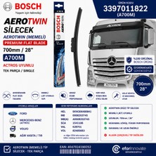 Bosch Orijinal 3397011822 9XW206480841 Aerotwin Silecek Takımı 700 mm Actros Uyumlu