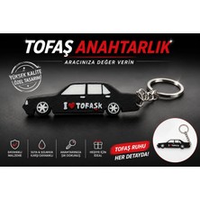 YSN Sounds Tofaş Anahtarlık , Tofaş Görünümlü Araç Anahtarlık - I Love Tofaş Araba Anahtarlığı