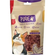 Pixie Tavuklu ve Ciğerli 80 gr Kedi Ödül Maması