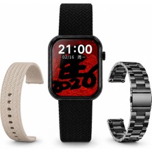 Beemen H11 Pro Max Plus Akıllı Saat 46MM Amoled Ekran Bluetooth Arama 3 Kordonlu Kablosuz Şarj Türkçe Menü