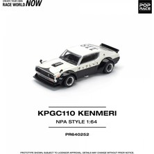 Pop Race PR640252 1/64 Nissan Skyline KPGC110 Kenmeri Npa Style