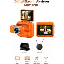 Seyutech Ultra Hd Dijital Ekranlı Aksiyon Kamerası Flip Ekranlı Manyetik Tutuşlu Wifi Bağlantılı Profesyonel Aksiyon Kamerası