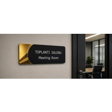 Hedef Hediyelik Gold Kişiselleştirilebilir Ofis Departman Kapı Isimliği, Yönlendirme Levhası