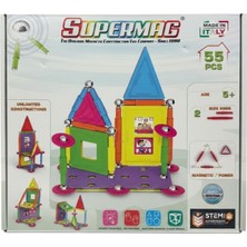 Super Mag SUPERMAG 55 PARÇA MANYETİK EV YAPIM SETİ- STEM OYUNCAK SETİ