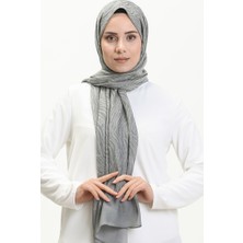 Sefa Merve Zebra Desen Carmen Şal 70231-06 Gri