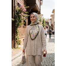 Sefa Merve Dijital Soft Eşarp 70361-10 Füme