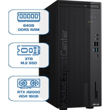 Asus Expertcenter D701MER-7147003290 I7 14700 64 GB Ddr5 3 Tb M.2 SSD Rtx A2000 Ada 16GB W11P Desktop