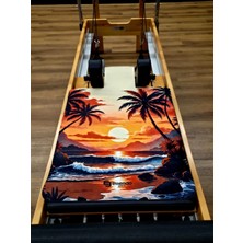 Essendo Reformer Pilates Mat ' Kaymaz' -'wavy Sunset'