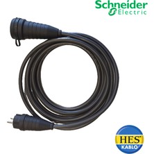 Hes 3x4 mm Araç Şarj Uzatma Kablosu - Schneider Fiş Priz -  Tüm Araçlar Için Uyumlu -Ttr Tambakır