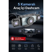 Harvox Araç Içi Hd Kamera 2.0 Inç Ekranlı 5 Kameralı Wifi Özellikli 1080P Full Hd Gece Görüşlü G-Sensör Dashcam