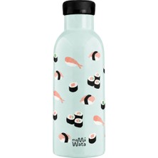 Mamawata Sushi Pipetli Çocuk Termos Matara 470 ml Paslanmaz Çelik Sızdırmaz Yalıtımlı Suluk