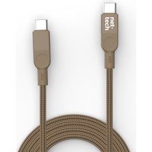 Nettech NT-DC54 100W Manyetik Örgü Type-C To Type-C Hızlı Şarj ve Data Kablosu 1m