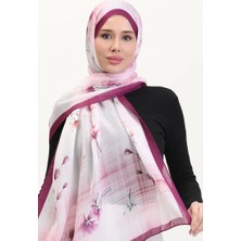 Sefa Merve Kehribar Şal 70242-09 Mor Pembe