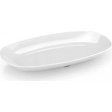 Tria Melamin Beyaz Kayık Tabak 34 cm