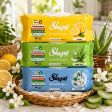 Sleepy Ferah Ev 3'lü Yüzey Temizleme Mendili Limon Aloe Vera Yasemin