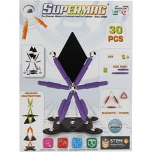 Super Mag SUPERMAG 30 PARÇA MANYETİK YAPI VE GEOMETRİ SETİ- STEM EĞİTİCİ MANYETİK OYUNCAK