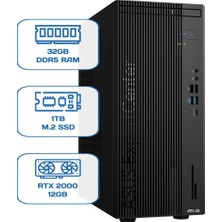 Asus Expertcenter D701MER-7147003290 I7 14700 32 GB Ddr5 1 Tb M.2 SSD Rtx 2000 12GB