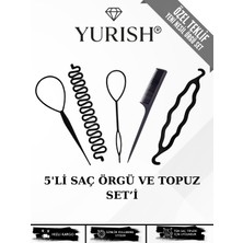 Yurish 5'li Saç Örgü ve Topuz Seti