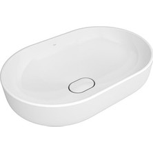 Kale Zero 2.0 Oval Çanak Lavabo Beyaz 40 x 60 cm Kolay Temizlik ve Modern Tasarım Özellikli