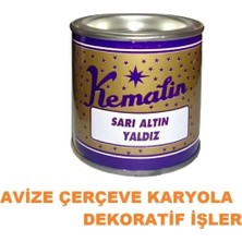 Kemalin Altın Yaldız Boya 175 gr Sarı Renkli Yüksek Kapatıcılık ve Kolay Uygulama