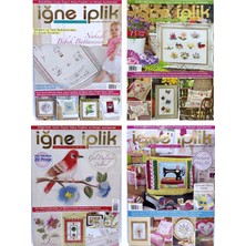 İğne İplik Iğne Iplik (4 Adet) Nakış Dergisi (18 - 19 - 20 - 21)