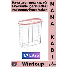 Wintoup #mamakabı Hava Geçirmez Kapaklı Taze Tutan Plastik Mutfak Saklama Kabı Mama Kabı 1.7 Litre