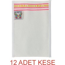 Kelebek Hamam Kral Sert Banyo Kesesi 12'li Beyaz Renkli Yüksek Kaliteli Malzeme ile