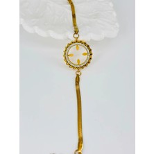 Hsc Bilişim Zirkon Taşlı Çelik Çelik Bileklikler 17+4 cm - KBL0362