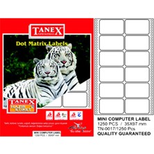 Belirtilmemiş Tanex Printer Etiketi 35X97 Mm 2 Li Tn001710